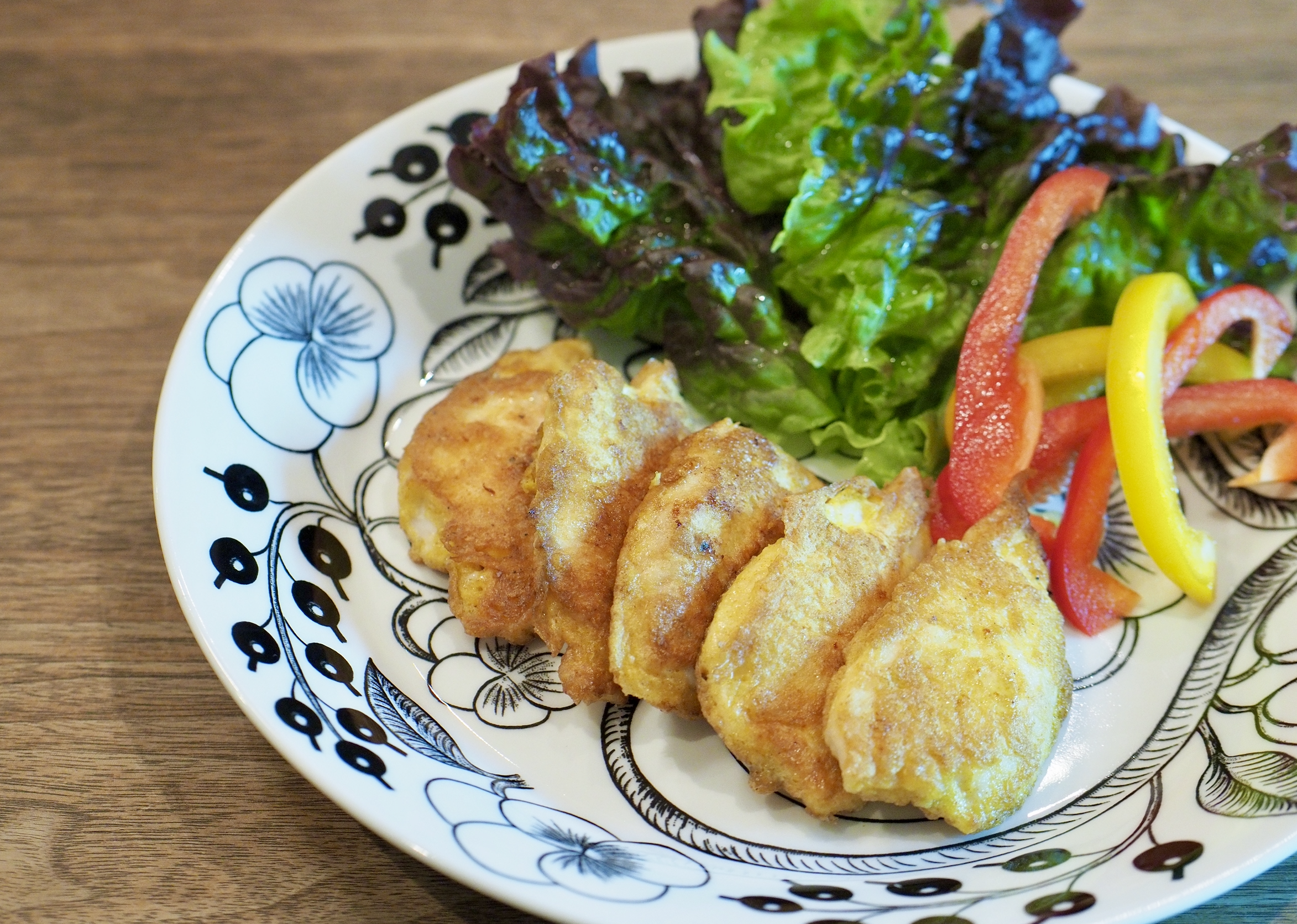 鶏ささみのカレーピカタ